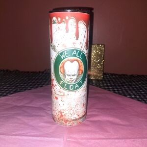 Horror-Themed Tumbler with Clown Design
